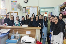 دیدارریاست و تیم مدیریت اجرایی مرکز آموزشی درمانی و پژوهشی الزهرا (س) با پرستاران بخشهای مختلف به مناسبت میلاد با سعادت حضرت زینب (س) و روز پرستار